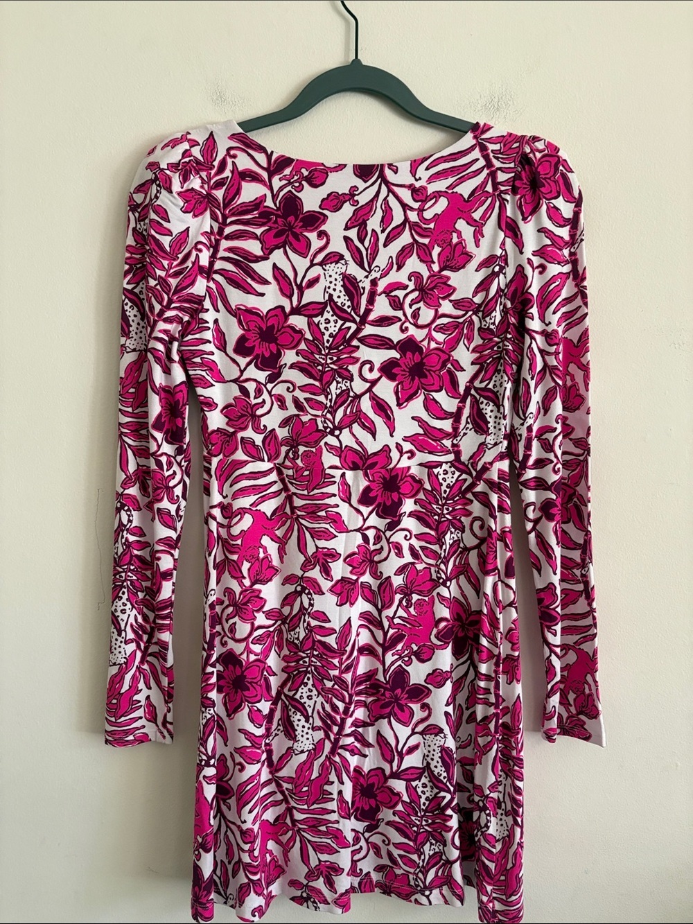 Lilly Pulitzer Pink White Floral Mini Dress Romper With Shorts Size XS - Picture 11 of 12